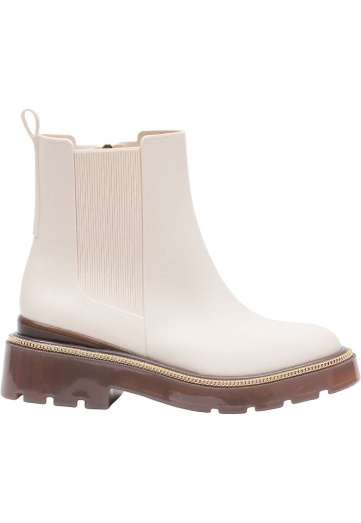 Botin Mujer Marfil Chicago Petite Jolie-0