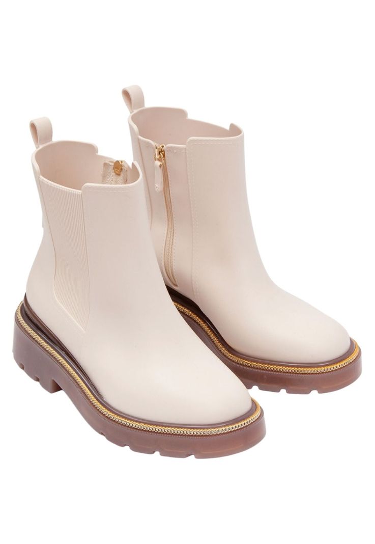 Botin Mujer Marfil Chicago Petite Jolie-1
