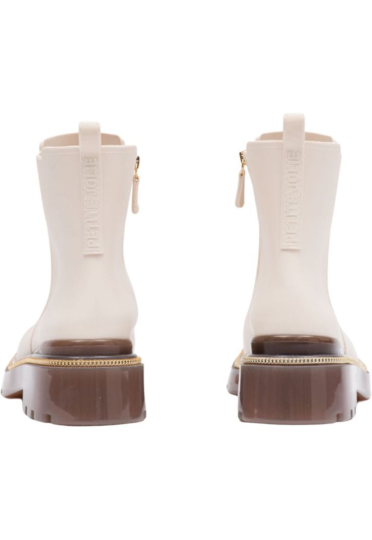 Botin Mujer Marfil Chicago Petite Jolie-2