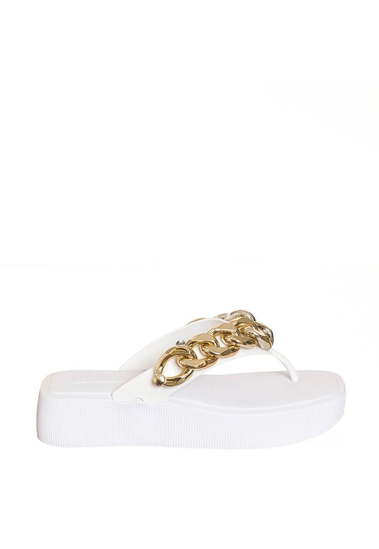 Sandalia Mujer Blanco Hit Cadena Petite Jolie