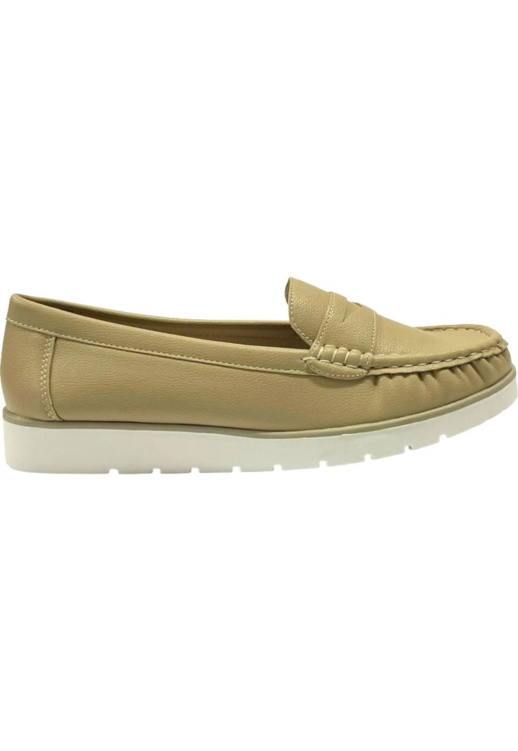 Mocasín Mujer Beige Amanda Detogni-0