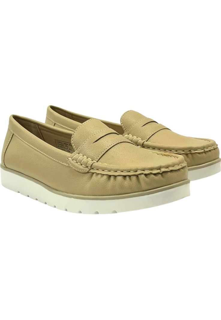Mocasín Mujer Beige Amanda Detogni-3