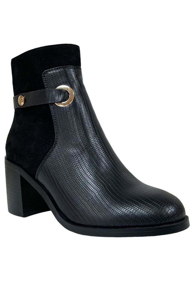 Botin Mujer Negro Marbella Detogni-1