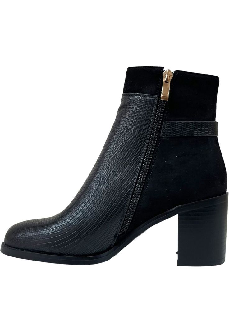 Botin Mujer Negro Marbella Detogni-2