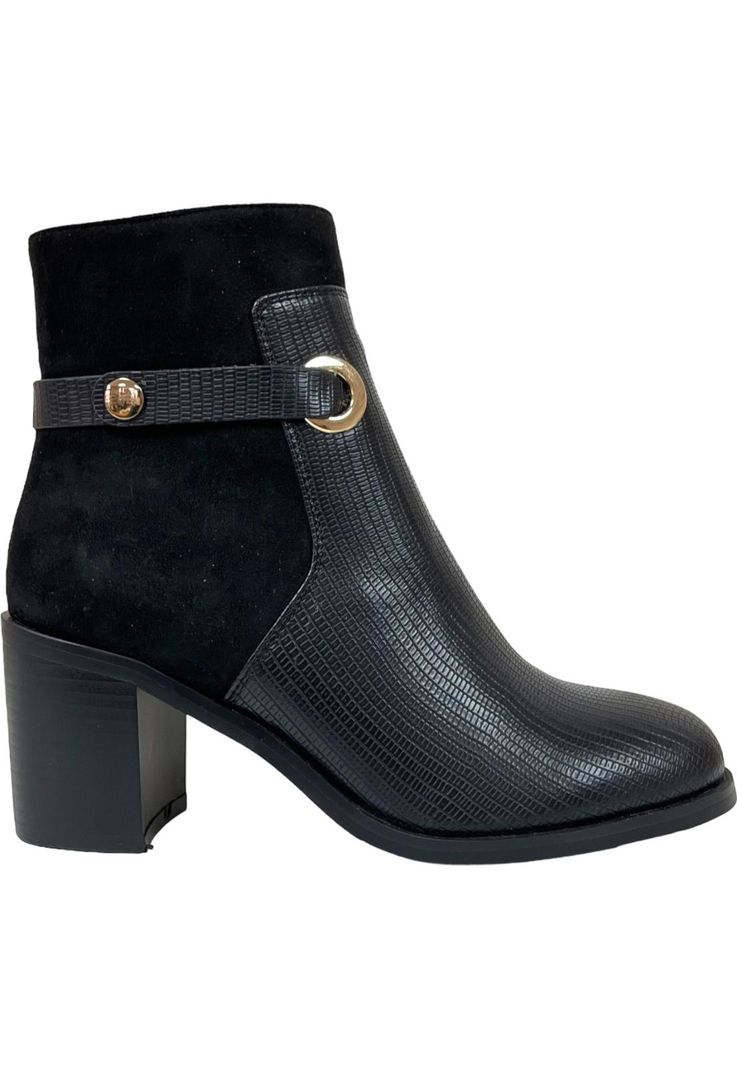 Botin Mujer Negro Marbella Detogni