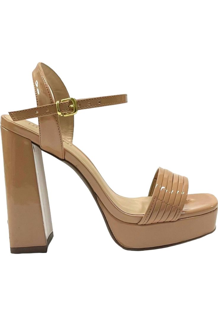 Sandalia Mujer Camel Luciana Detogni