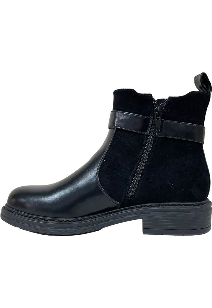 Botin Mujer Negro Santander Detogni-2
