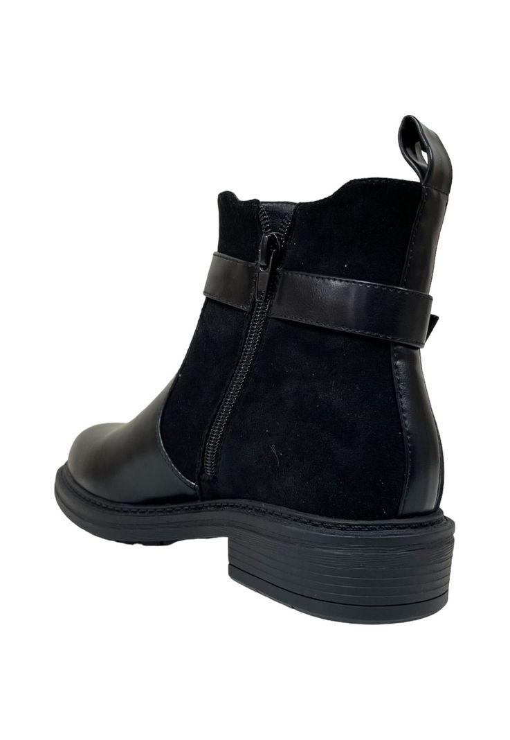 Botin Mujer Negro Santander Detogni-3