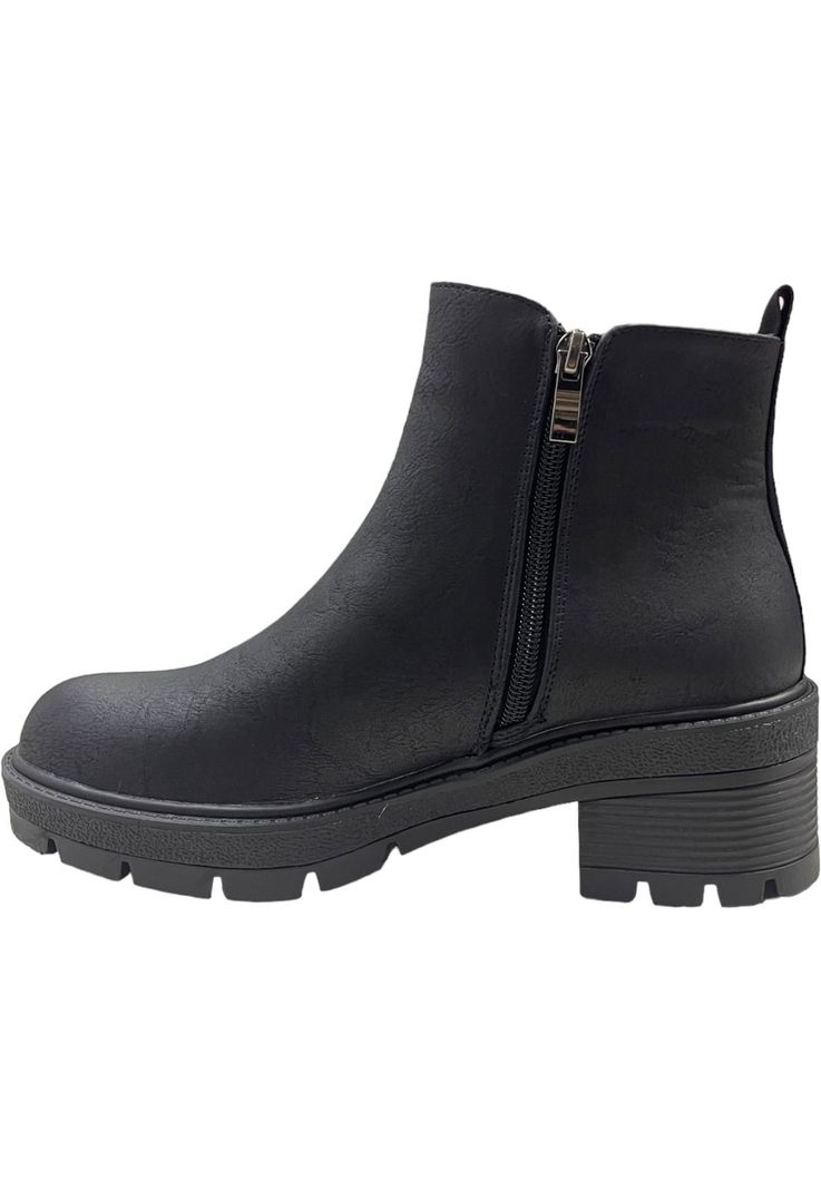 Botin Mujer Negro New York Detogni-2