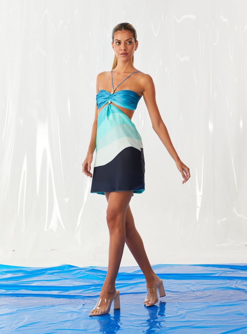Vestido Waves Con Recortes-0