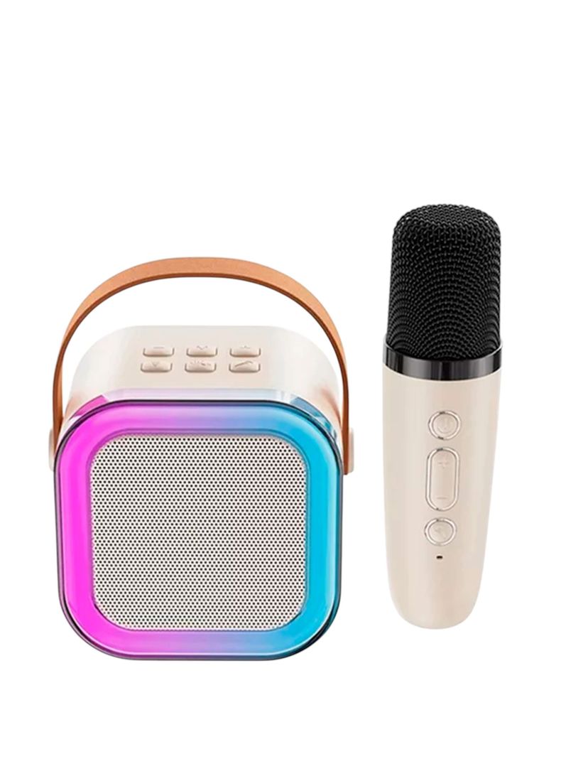 Parlante Portátil Bluetooth Led Karaoke Con Micrófono-0