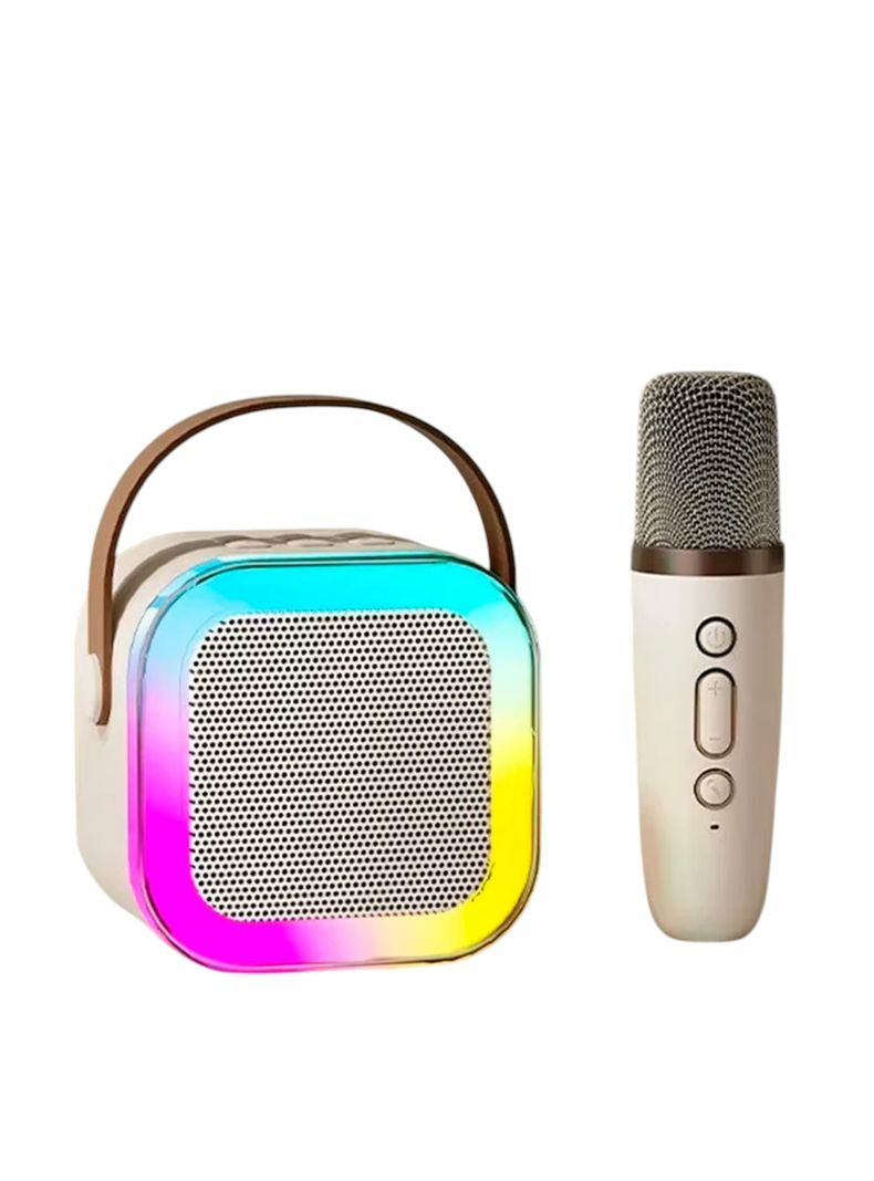 Parlante Portátil Bluetooth Led Karaoke Con Micrófono-1
