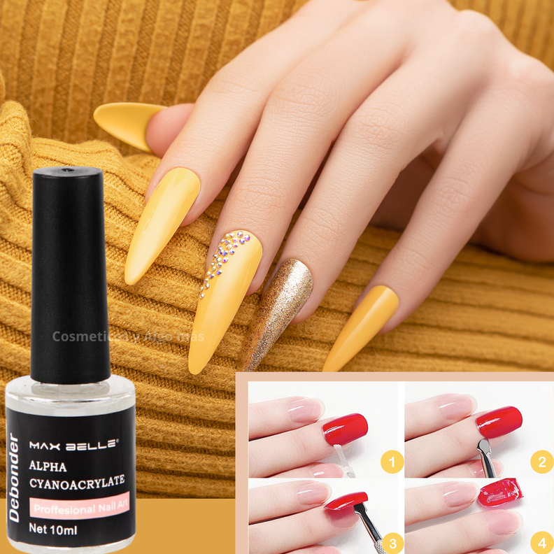 Removedor liquido que disuelve el Pegamento de uñas-1