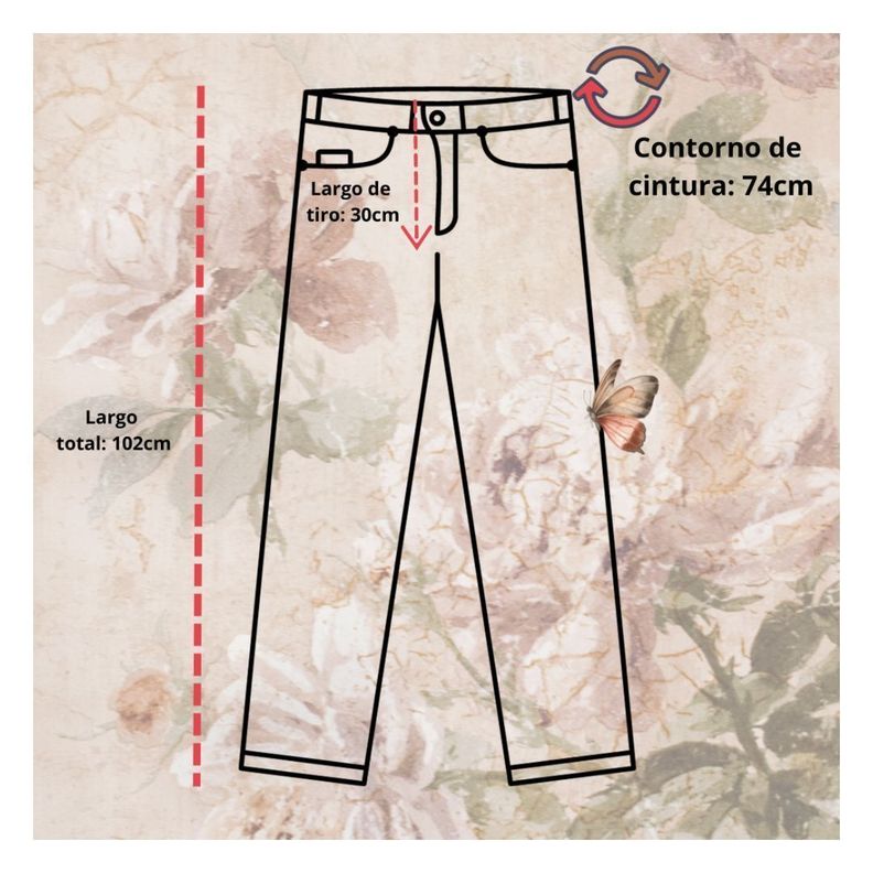 Pantalon estilo MOM para damas en jean de calidad-5