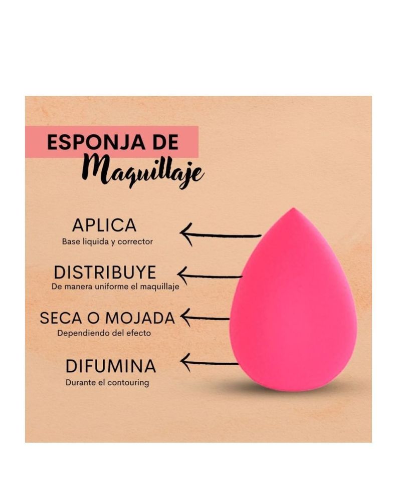Esponja profesional de maquillaje en beauty blender-1