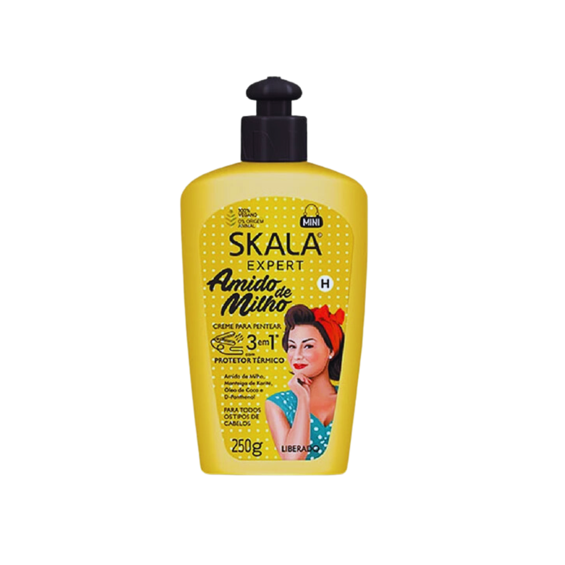 Crema de Peinar con protector térmico 3 EN 1 Almidón de Maíz-0