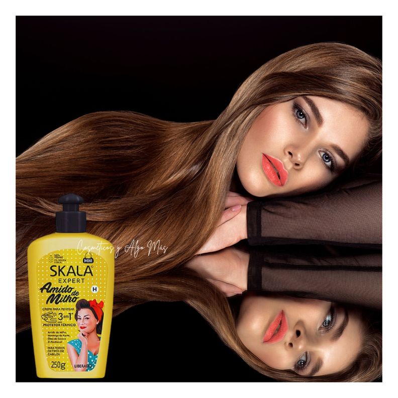 Crema de Peinar con protector térmico 3 EN 1 Almidón de Maíz-1