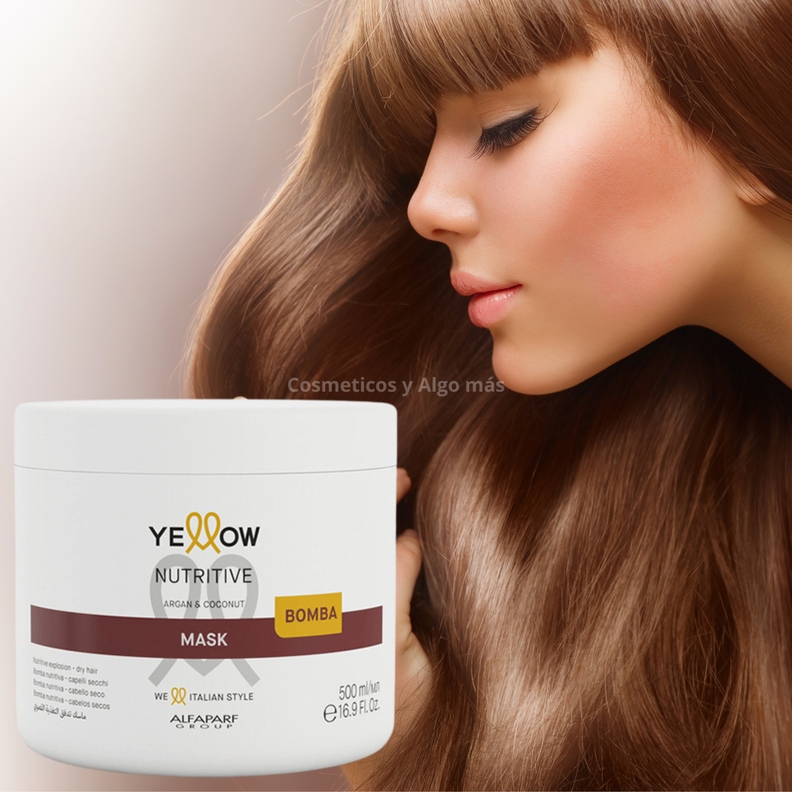 Mascarilla Yellow NUTRITIVA reacondicionante para cabello seco 500gr-1
