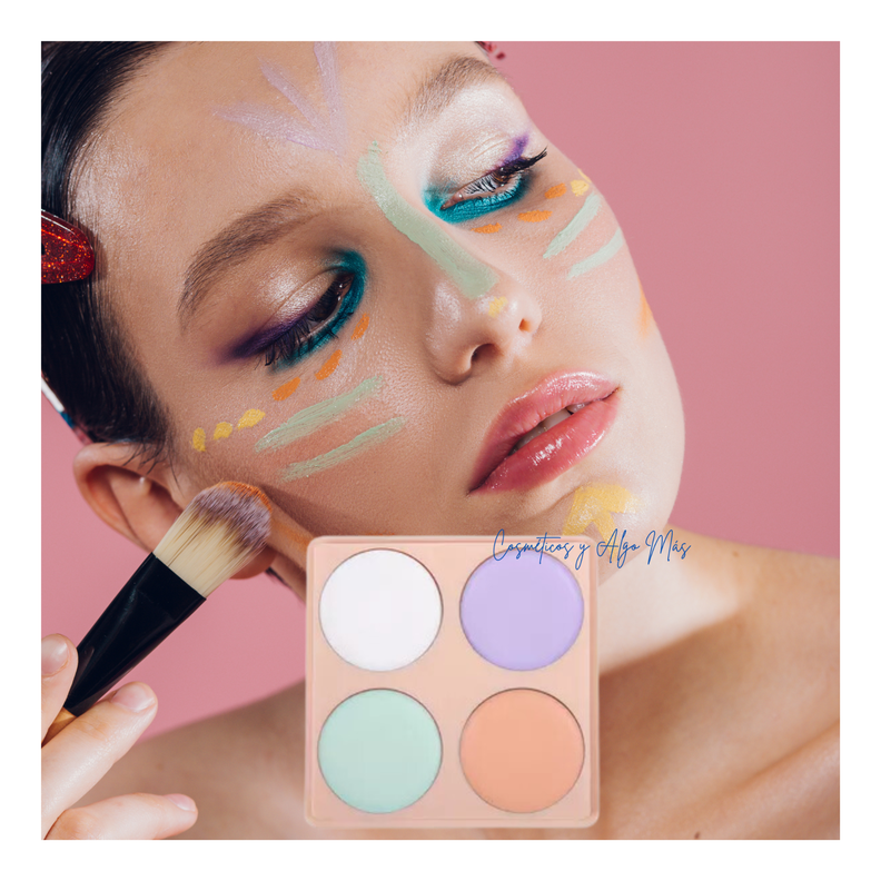 Paleta de 4 tonos de correctores en crema-2