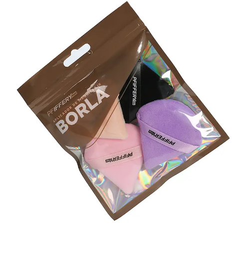 Set de 4 esponjas profesionales aplicadoras de maquillaje tipo borla-0