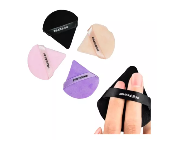 Set de 4 esponjas profesionales aplicadoras de maquillaje tipo borla-1