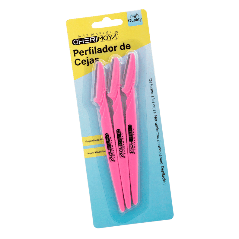Set de 3 perfiladoras o navajas para cejas-0