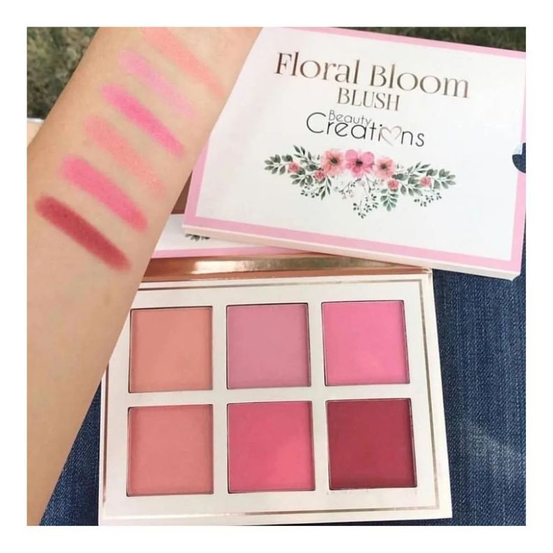 Set de paleta de rubores en polvo y brocha profesional -0