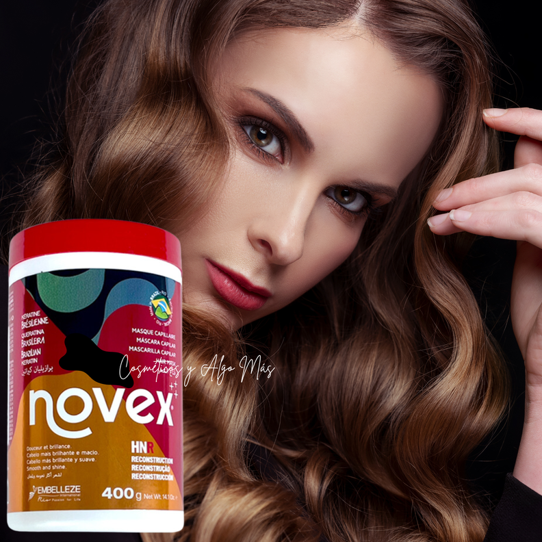 Máscara de tratamiento capilat Keratin Brazilian 400g NOVEX-1