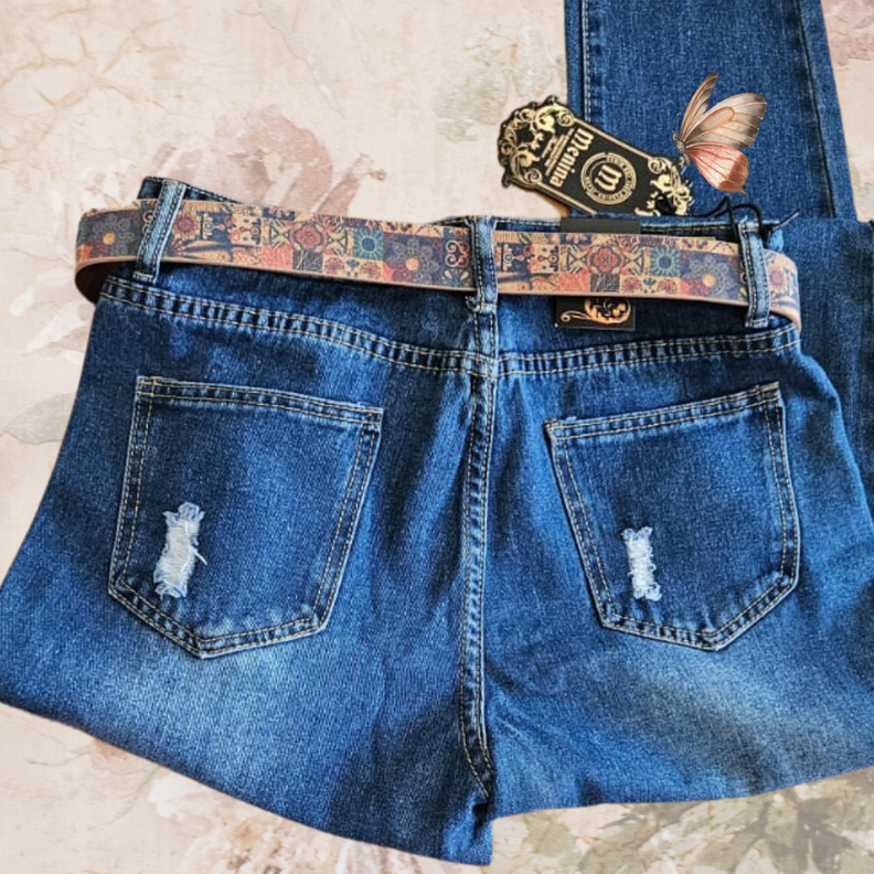 Pantalon estilo MOM para damas en jean de calidad-2