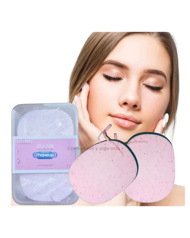 Set de 2 esponjas para limpieza facial ultra absorcion-1