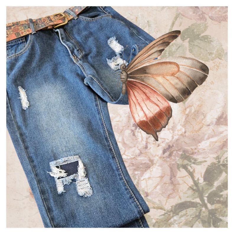 Pantalon estilo MOM para damas en jean de calidad-2