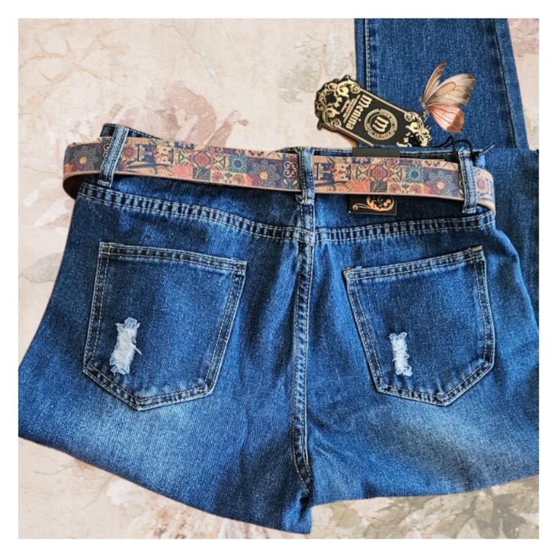 Pantalon estilo MOM para damas en jean de calidad-3
