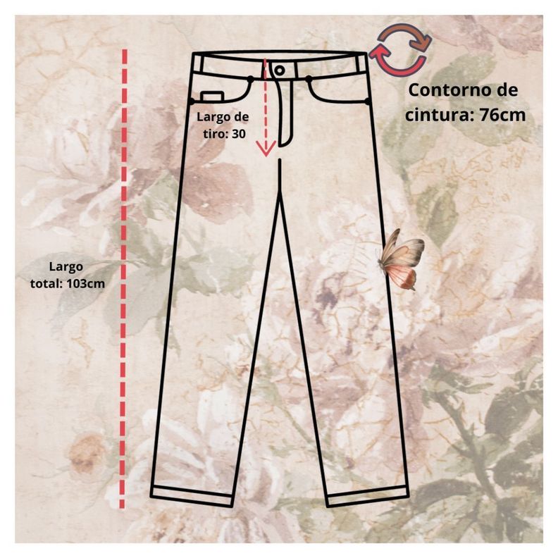 Pantalon estilo MOM para damas en jean de calidad-6
