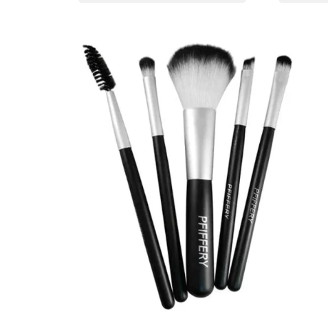 Set de 5 brochas de maquillaje para llevar en cartera-0