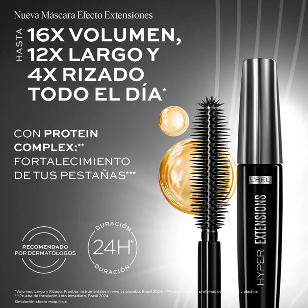 Máscara de Pestañas Forever Hyper Extensions LBEL-2