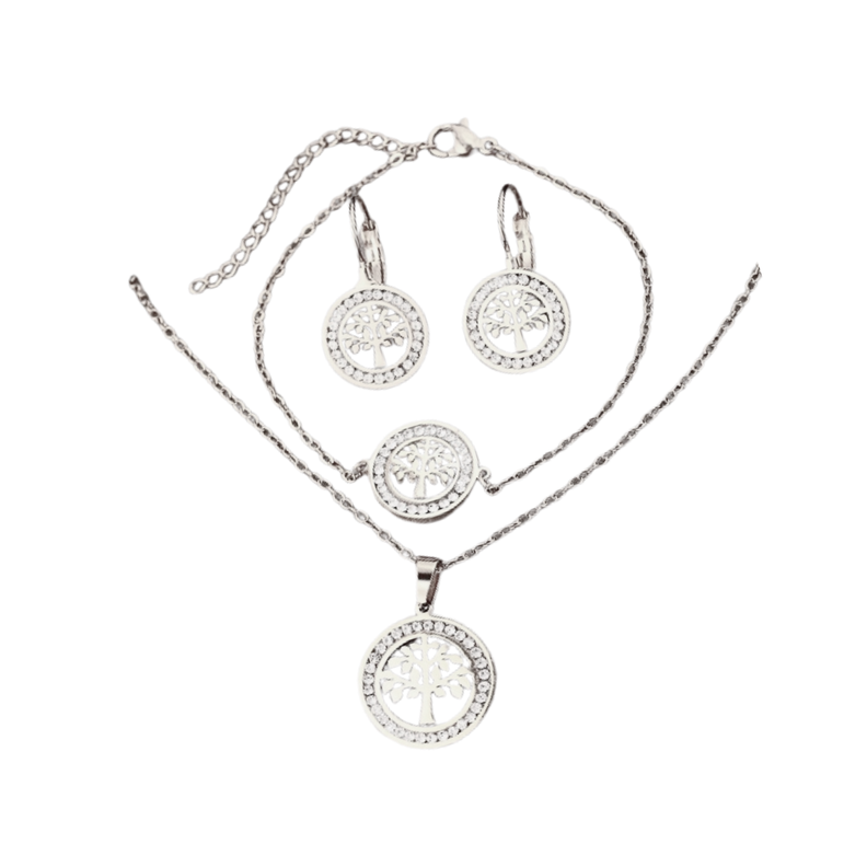 Conjunto de collar, pulsera y aretes para niña-0