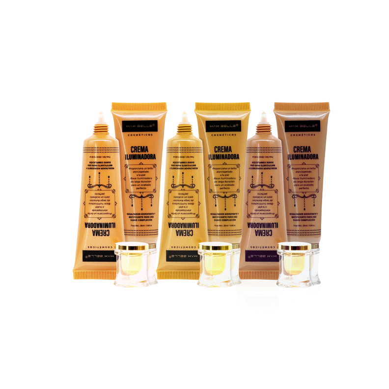 Pack de 3 iluminadores en crema infaltables en tu maquillaje