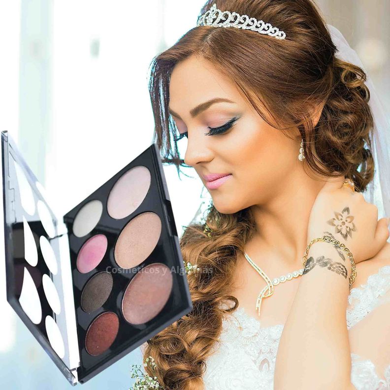 Paleta de sombras e iluminadores de 7 tonos-1