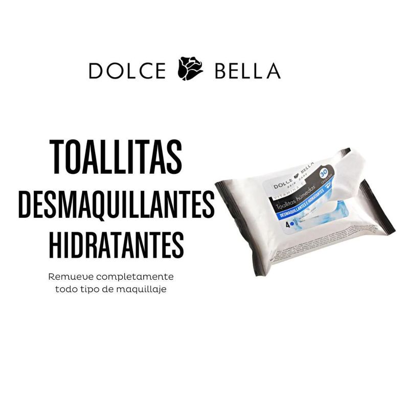 PACK DE 2 PAQUETES DE TOALLITAS HUMEDAS DESMAQUILLANTES -2