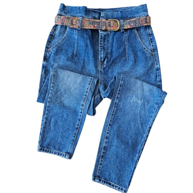 Pantalon estilo MOM para damas en jean de calidad-1