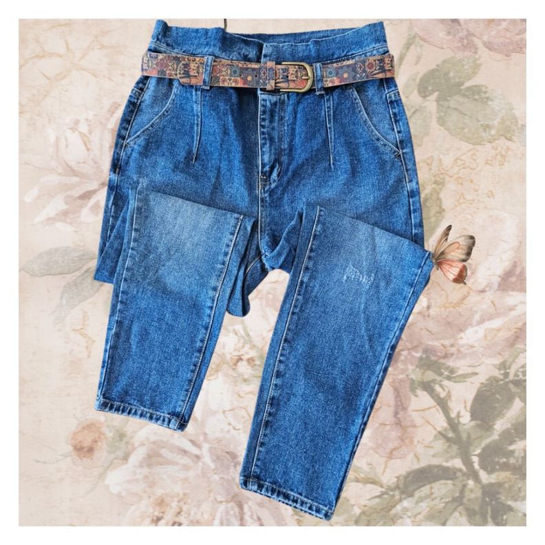 Pantalon estilo MOM para damas en jean de calidad-2