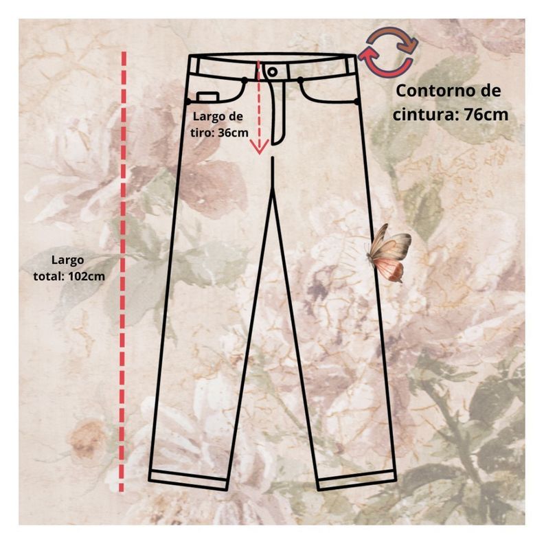 Pantalon estilo MOM para damas en jean de calidad-3