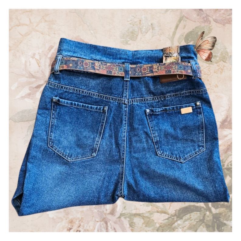 Pantalon estilo MOM para damas en jean de calidad-4