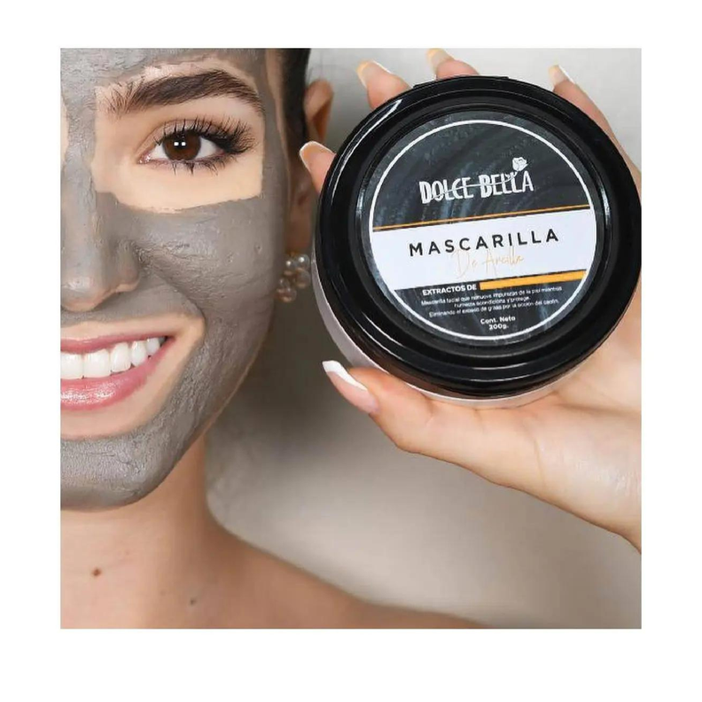 Mascarilla facial de arcilla removedora de impurezas -1
