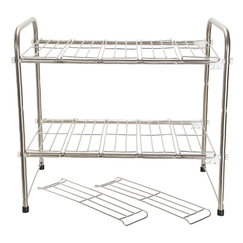 Repisa Ajustable Mueble De Cocina Y Baño Acero Inoxidable-1