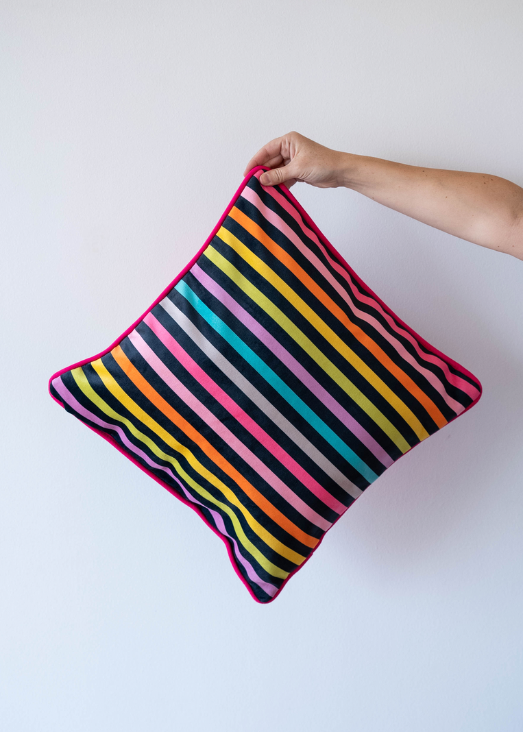 Funda de Cojín Arcoíris / 2 diseños en 1 / 45x45 cm-1