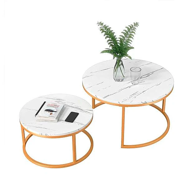 Mesa de centro Nido 2 pcs Marmolada 50/70 cm-2
