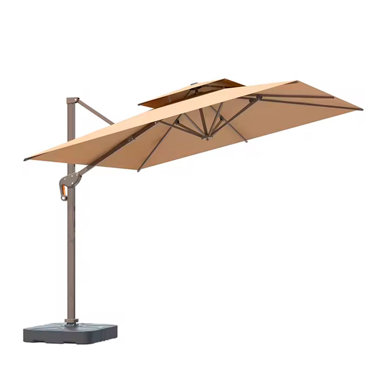 Toldo Sombrilla Lateral Premium Line 3x3 Con Base Giratoria-0