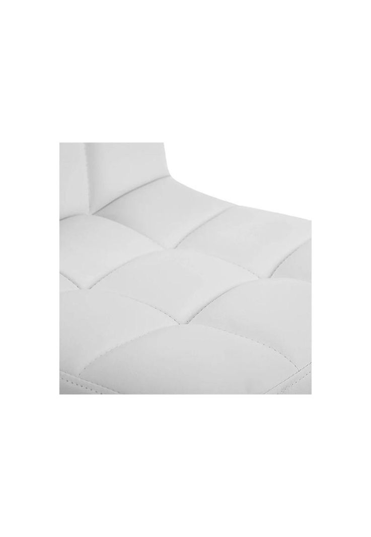 PACK 2 PISO DE BAR CUADRO REGULABLE ECO CUERO BLANCO-6
