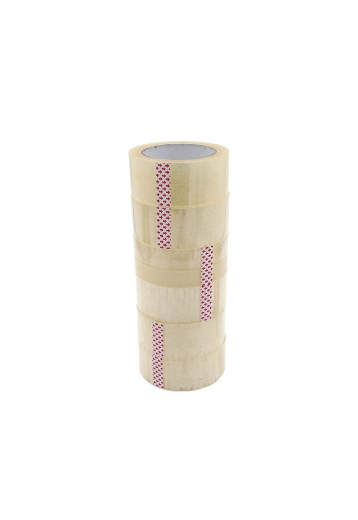 PACK 6 SCOTCH CINTA DE EMBALAJE 100 METROS 40 MIC 4,5 CM ANCHO-1